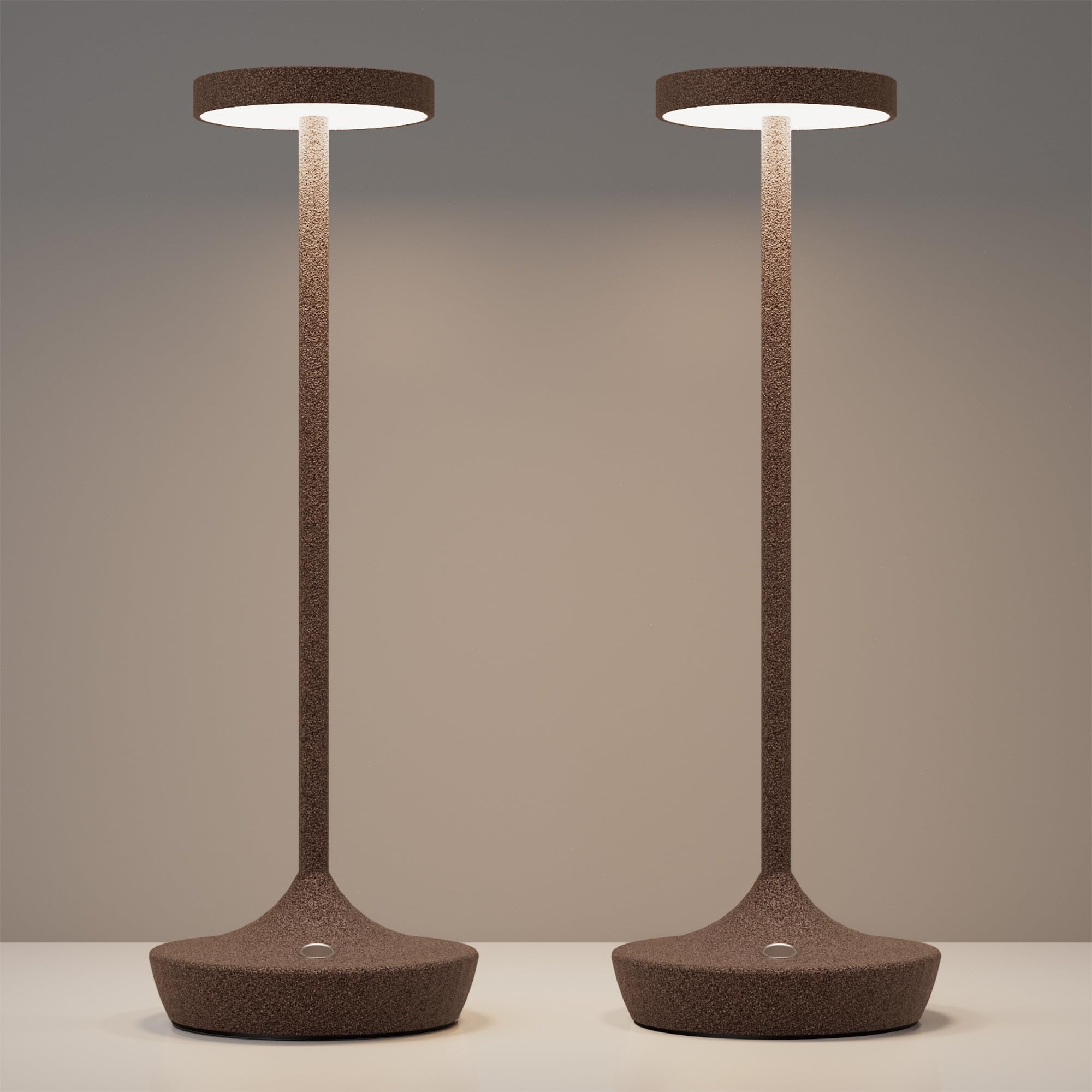 Candeeiro De Mesa Yht Sem Fio Recarregável Led 6000mah Rust Ip54