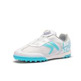 Tênis De Futebol De Salão Kelme Kids Mesh Turf Futsal Cleats White
