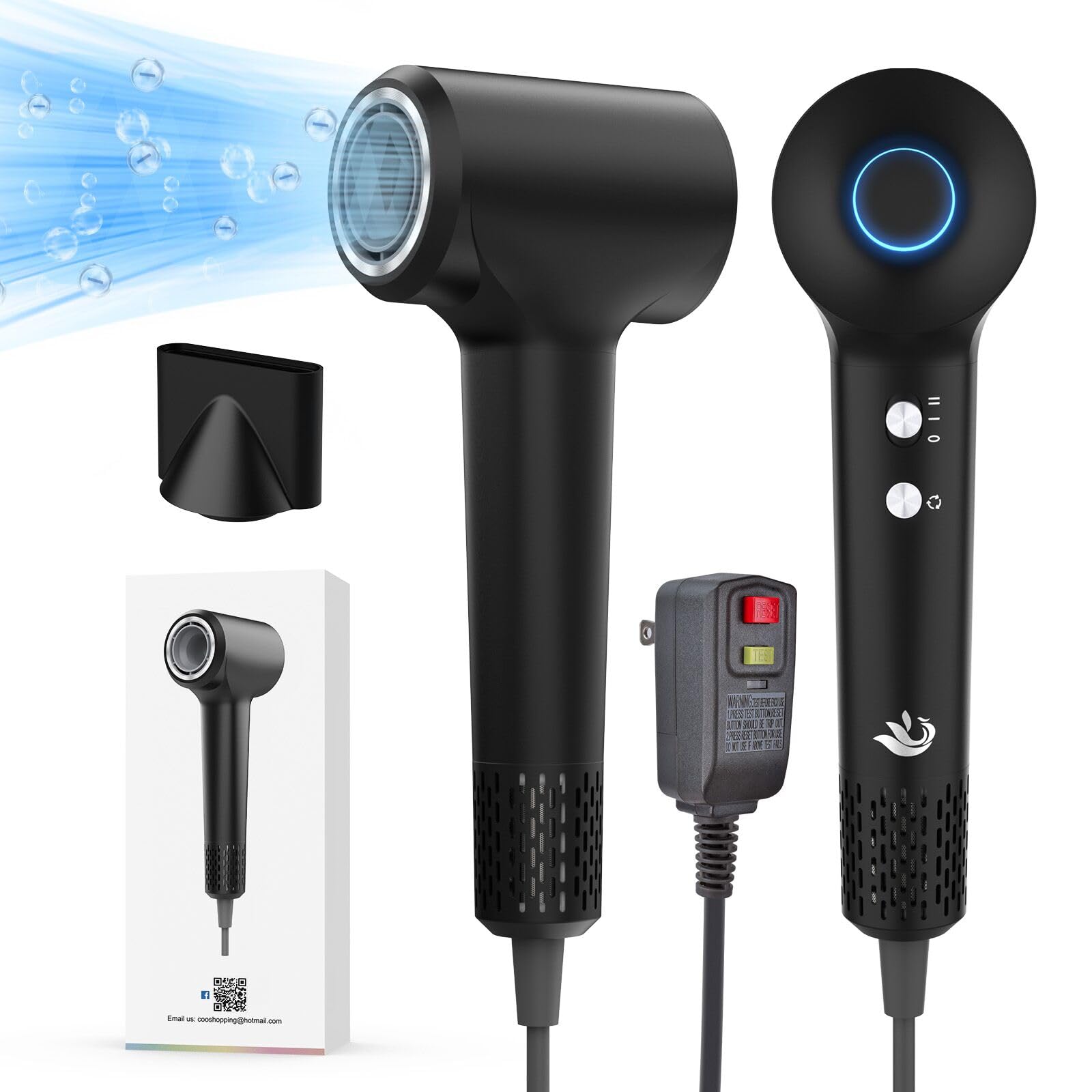 Secador De Cabelo Karfun 110000 Rpm Motor Sem Escova De Alta Velocidade