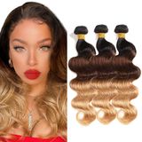 Pacotes De Cabelo Freiuoke T1b/4/27 Ombre Body Wave 3 Pacotes 50-60cm