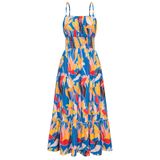 Vestido Grace Karin Sem Mangas Maxi A Line, Avental Em Camadas