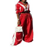 Roupas De Treino Femininas Angsuttc De 2 Peças, Vermelhas, S