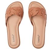Sandálias Femininas Luoika, Largas E Planas, Marrons De Verão, 8xw