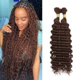 Cabelo Trançado Lyiskb Deep Wave 100% Cabelo Virgem Brasileiro