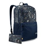 Mochila Case Logic Uplink Para Notebook 15.6" - Azul Floral