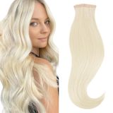 Fita Adesiva Em Extensões De Cabelo Hotbanana 18 Cm 20 Unidades 50 G, Loiro Marfim