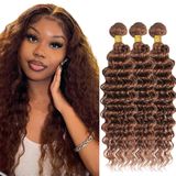 Pacotes De Cabelo Diexrlamx Deep Wave Color 30 8a Brazilian