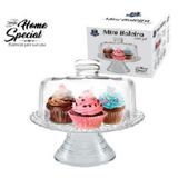 Mini Boleira Ruvolo De Vidro Home Special Com Pé E Tampa Bari 458101