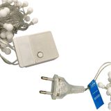 Cordão Led Fio Luz Varal 8 Funções Com 100 Bolinhas Amarelo/branco Quente 220v