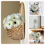 15 Galhos Gérbera Artificial Colorida Para Decoração Charmosa E Arranjos Florais Com Toque Real