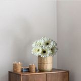 Flor Gérbera Artificial 8 Unidades Para Composição De Arranjos Rústicos E Decoração De Mesas Florais
