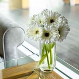 7 Hastes Com Flor Gérbera Artificial Realista Para Decoração Natural E Arranjos Florais Modernos