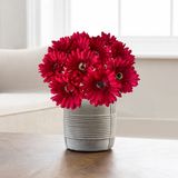 6 Gérberas Artificiais Com Haste Flexível Para Compor Arranjos Elegantes E Vasos Decorativos