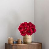 Flor Gérbera Artificial 8 Unidades Para Composição De Arranjos Rústicos E Decoração De Mesas Florais