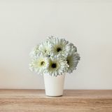 5 Galhos De Gérbera Artificial Colorida Para Arranjos Florais Sofisticados E Decoração Moderna