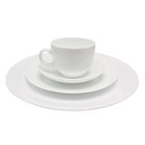 Aparelho De Jantar Vidro Branco 16 Peças Completo Lovely