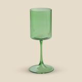 Taça Ava Vidro Verde 385ml - A\casa