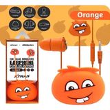 Fone De Ouvido Animado P/ Crianças Jellie Monsters Com Fio 1.2m Laranja Xtrad