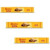 Biscoito Recheadinho Bauducco Chocolate Kit 3 Pacotes 108g