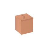 Lixeira Tramontina Luz Inox Em Acabamento Scotch Brite E Revestimento Rose Gold A Base De Verniz Com 4,5l 94540/063