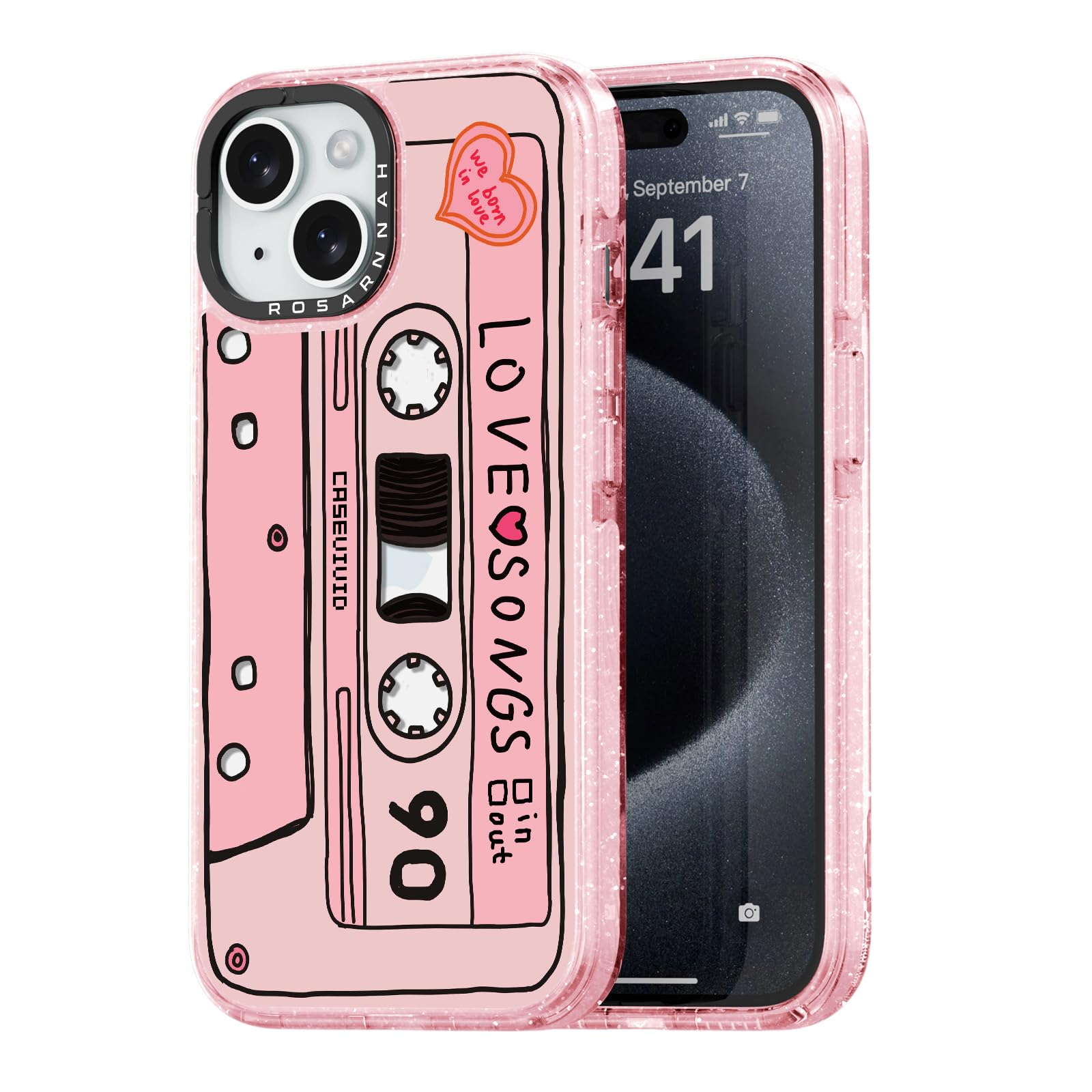 Capa De Telefone Rosarnnah Compatível Com Iphone 15 6.1 - Rosa