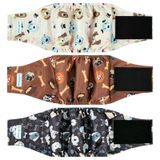 Fraldas Laváveis Para Cães Paw Legend Male Dogs Gg (pacote Com 3)