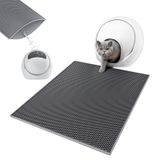 Tapete De Areia Para Gatos Esthello Large Honeycomb De Dupla Camada Cinza