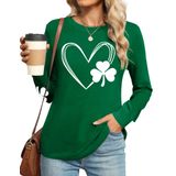Camisa Feminina Ithalt St Patricks Day Lucky Irish Shamrock Green