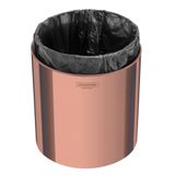 Lixeira Tramontina Útil Em Aço Polido Com Revestimento Rose Gold 5l 94540/053