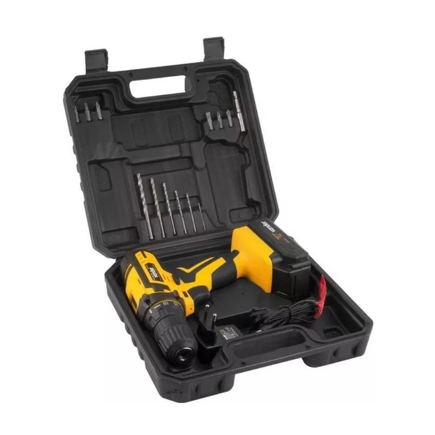 Furadeira Parafusadeira À Bateria 12v Bivolt Com Kit Brocas - imagem 3