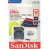 Cartão De Memória Microsd 32gb 100mb/s Ultra Classe 10 Sandisk