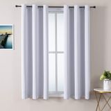 Cortinas Blackout Chrisdowa 42x122cm, Branco Acinzentado, 2 Painéis