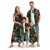 Roupas Havaianas Combinando Vestidos Familiares Patpat Para Mamãe E Meninas