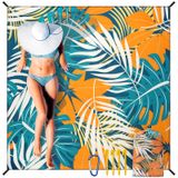 Cobertor De Praia Hihoho Impermeável À Prova De Areia Extra Grande 200x210cm