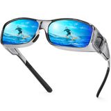 Óculos De Sol Urumqi Polarized Fit Over Glasses Uv400 Para Homens E Mulheres