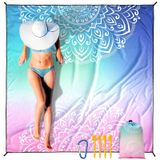 Cobertor De Praia Hihoho Impermeável À Prova De Areia Extra Grande 200x210cm