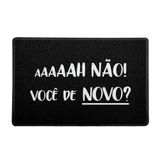 Capacho/tapete - Haaa Não Você De Novo!, Beek, Preto, 60 X 40 Cm