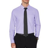 Camisa Social Masculina J.ver, Sem Rugas, Manga Comprida, Lilás, 4gg