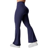 Leggings Flare Yeoreo Kalie Scrunch Leggings Azul-marinho Para Mulheres