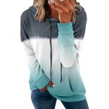 Moletom Onlypuff Verde Com Capuz Casual E Bolsos Para Mulheres