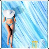 Cobertor De Praia Hihoho Impermeável À Prova De Areia Extra Grande 200x210cm