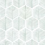 Papel De Parede Osecage Modern Geometric Verde E Branco 44cmx7m