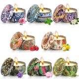 Kit 5 Super Velas Aromaticas Perfumadas Na Lata Vintage Cera