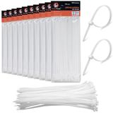 1000 Abraçadeiras Lacre Nylon Enforca Gato Cinta Plástica 3,6x250mm Fita Hellerman Branca Atacado