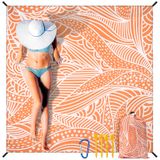 Cobertor De Praia Hihoho Impermeável À Prova De Areia Extra Grande 200x210cm