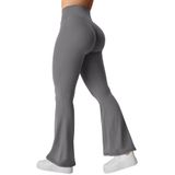 Leggings Flare Yeoreo Kalie Scrunch Para Mulheres Cinza Gg