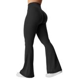 Leggings Flare Yeoreo Kalie Scrunch Para Mulheres Pretas S