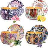 Super Velas Aromáticas Perfumadas Na Lata Decorada Mandala