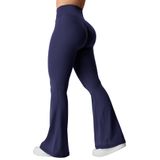 Leggings Flare Yeoreo Kalie Scrunch Leggings Azul-marinho Para Mulheres