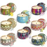 Kit 2 Super Velas Grande Cera Natural Perfumada Em Lata